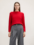 Ribbed sweater with overlapping slit at the back image number 0