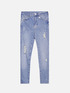 Skinny-Jeans mit Strassregen image number 3