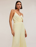 Long satin pleated jumpsuit image number 2