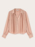 Bluse aus Georgette mit Polka Dots und Plissee image number 4