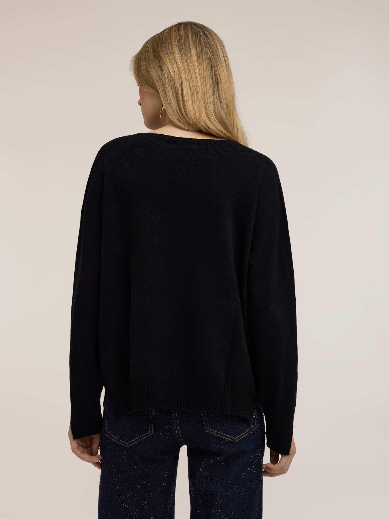 Wool boat-neck sweater image number 1
