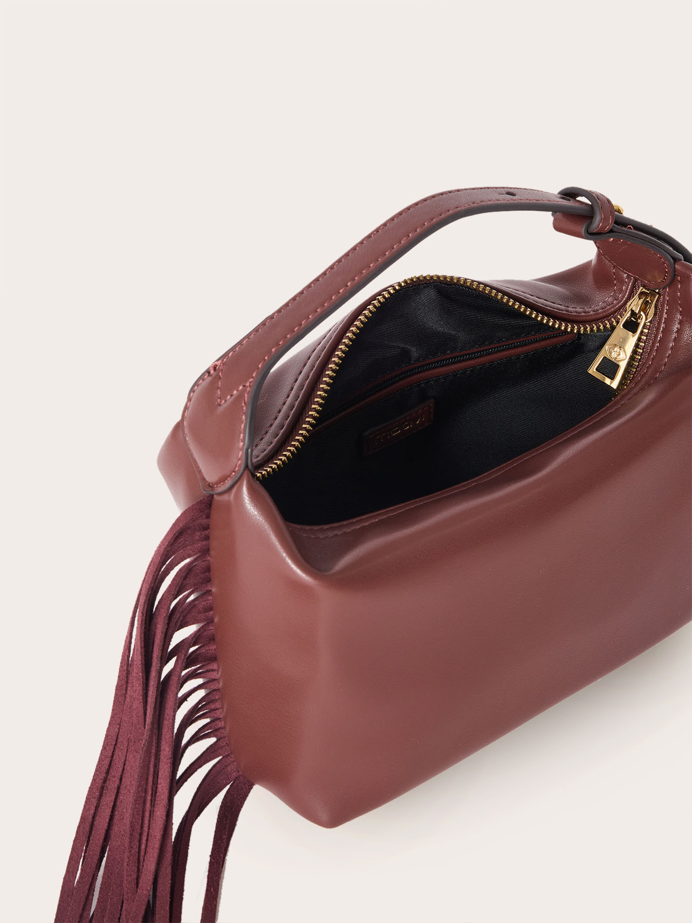 Mini bolso con flecos image number 3