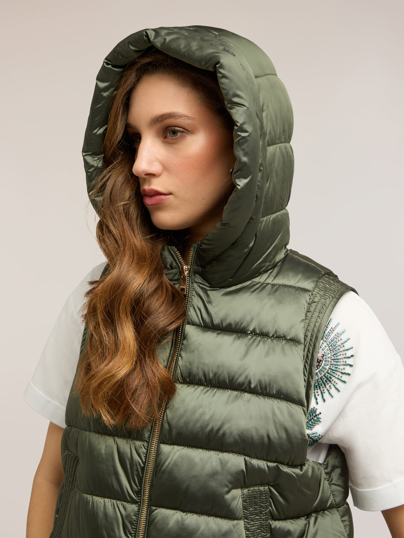 Gesteppte Weste aus Nylon image number 3