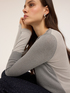 Lurex jumper with faux cardigan design image number 2