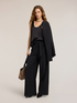 Palazzo pants in cady with belt image number 0