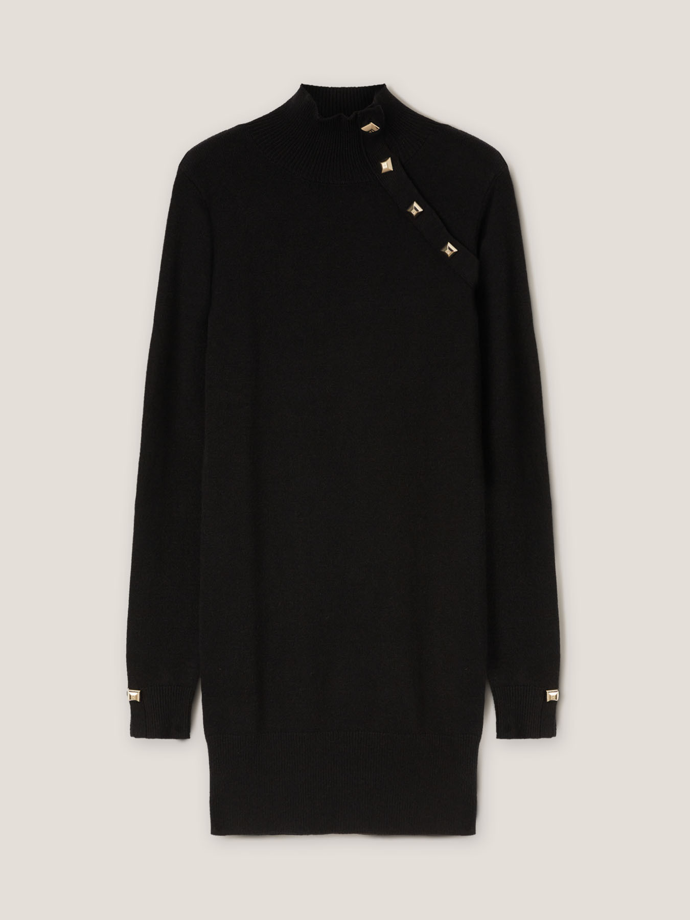 Vestito in maglia motivo bottoni image number 4