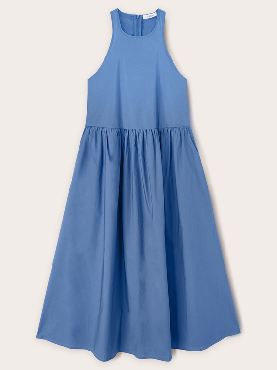 Midi-Kleid aus Popeline