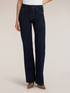 Jeans palazzo con strass all over image number 2