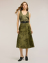Top aus Satin mit breiten Schultern image number 2