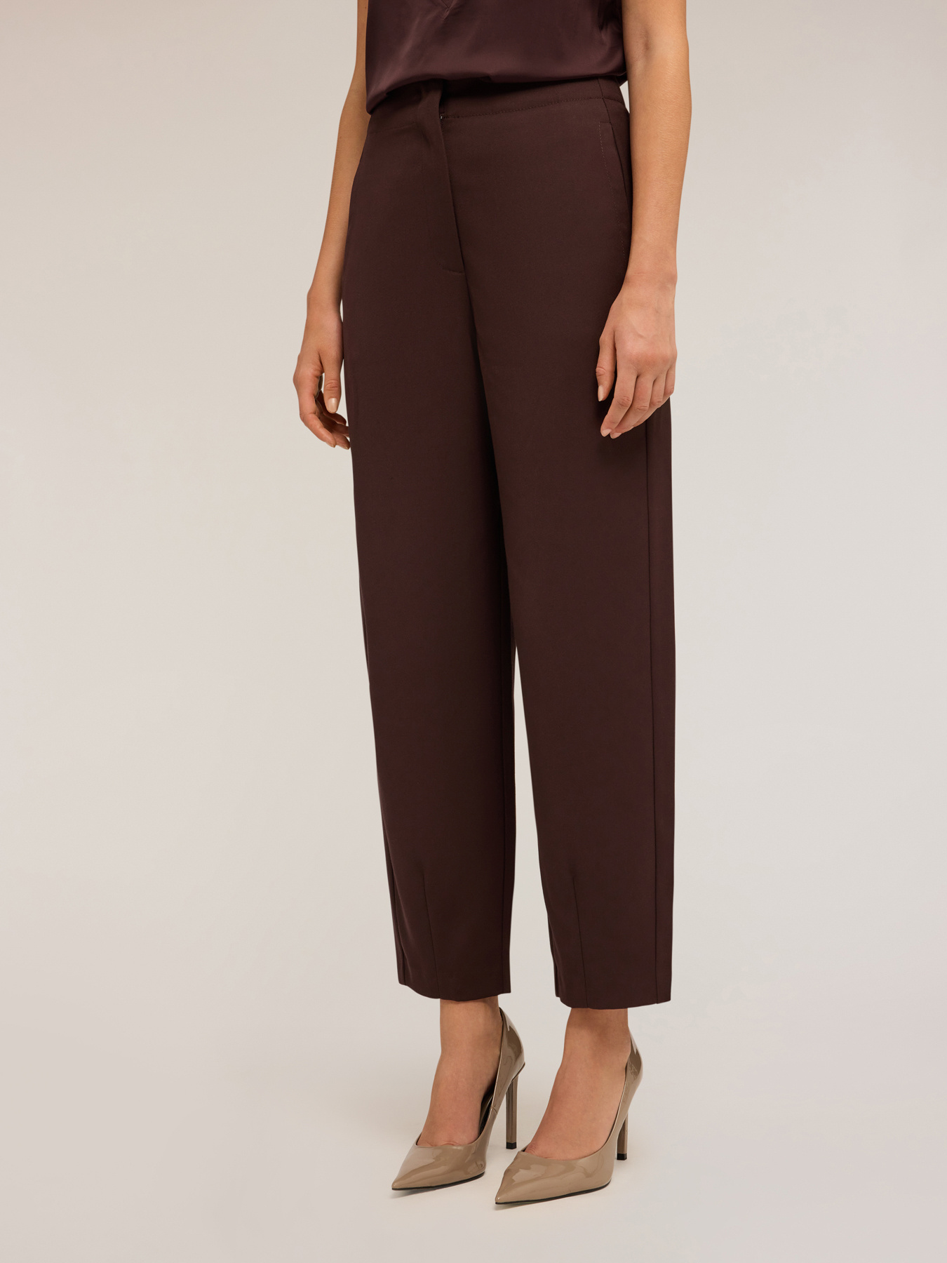 Pantalon bouffant en polyester viscose image number 0