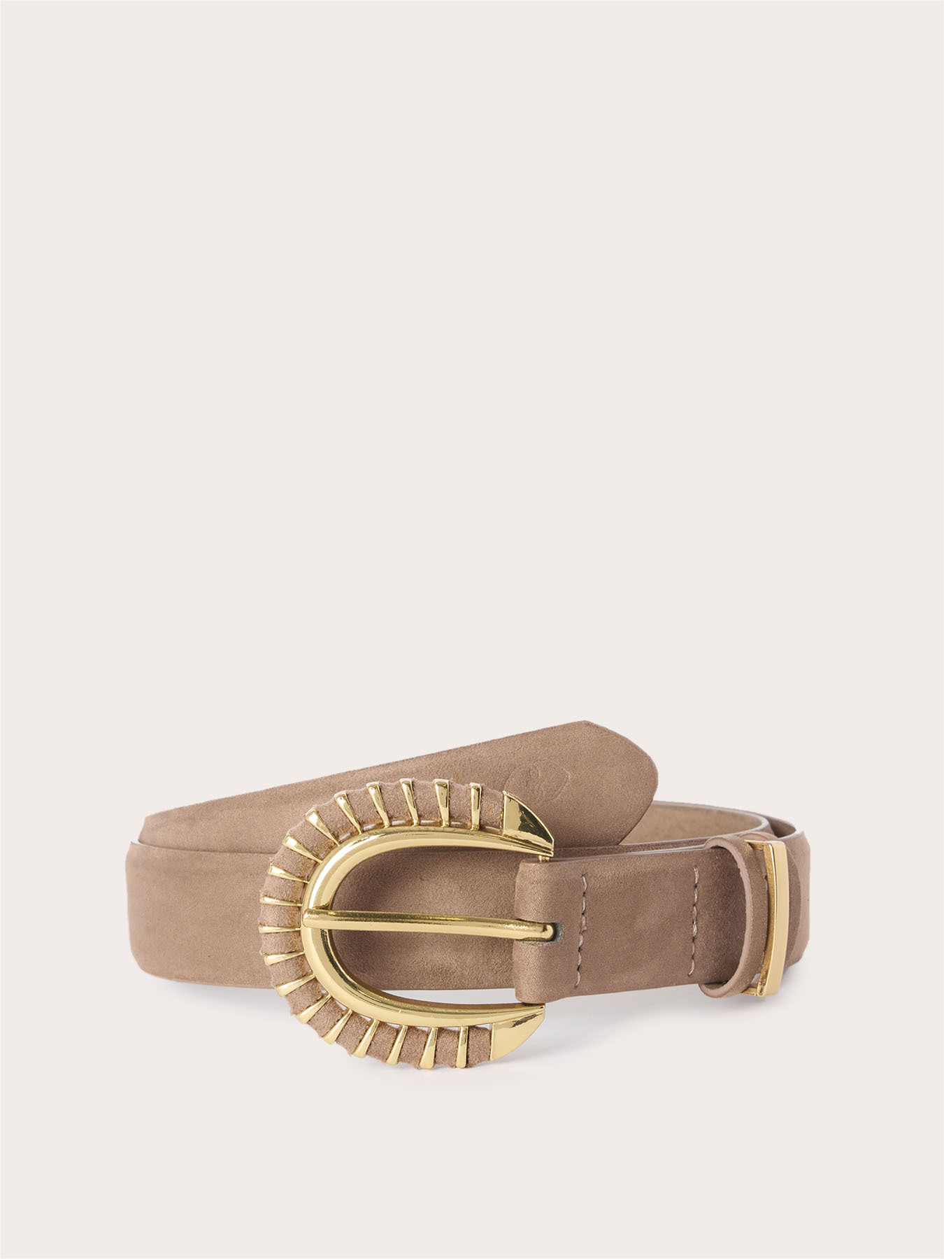 Belt with decorative oval buckle image number 1