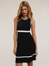 Vestito bicolor in maglia image number 2