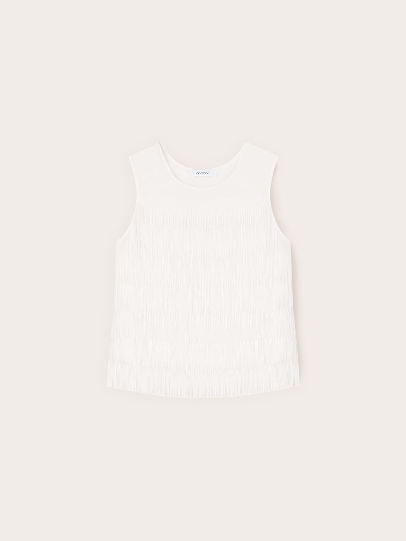 Georgette top with fringes image number 4