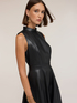 Short flare dress with high neck image number 3