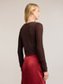 Pull lurex encolure en V en viscose image number 1