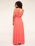 Long dress with draped neck image number 1