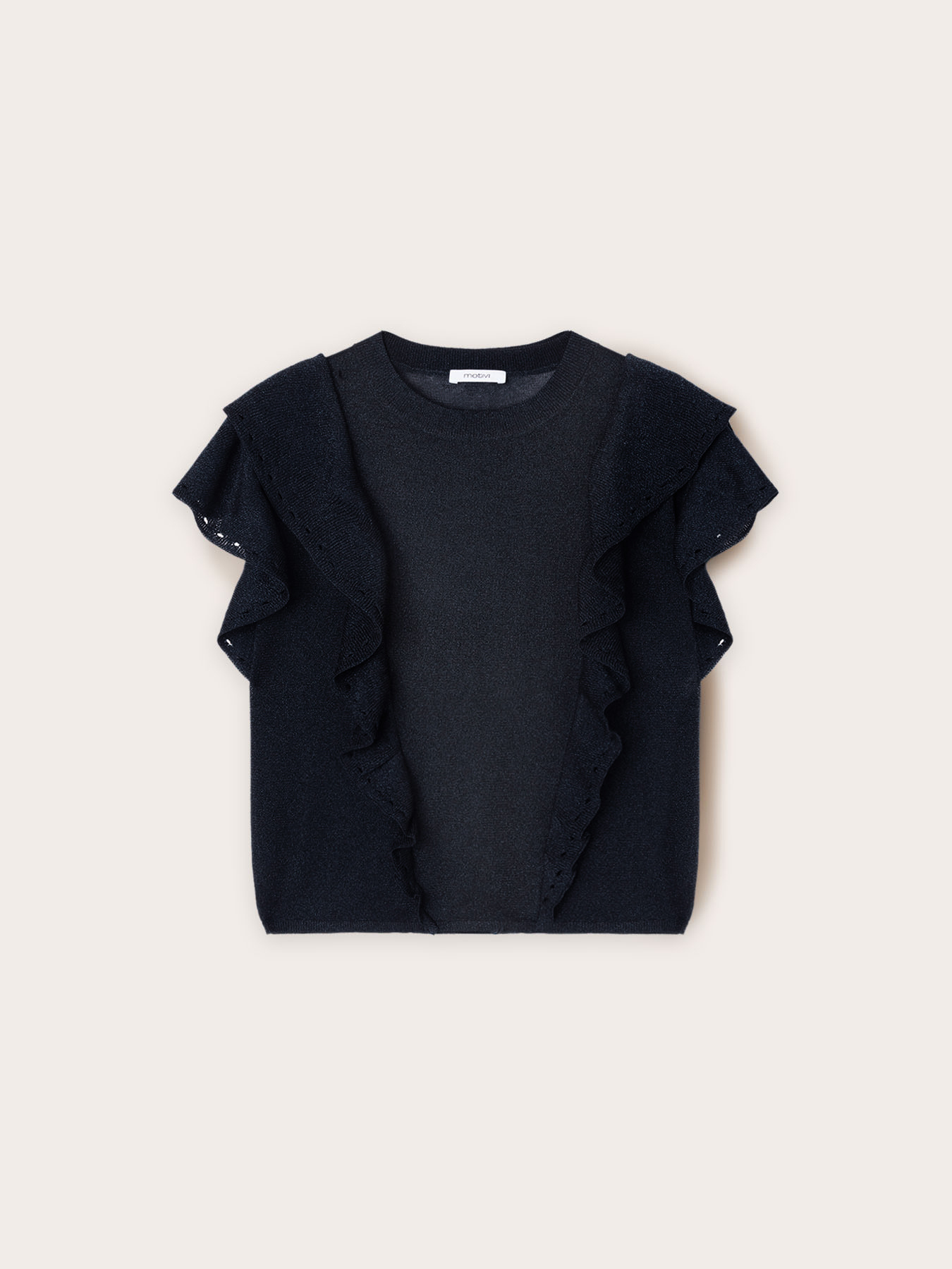 Pull lurex avec volant image number 4