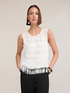 Georgette top with fringes image number 2