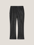 Pantaloni kick flare in tessuto spalmato image number 3