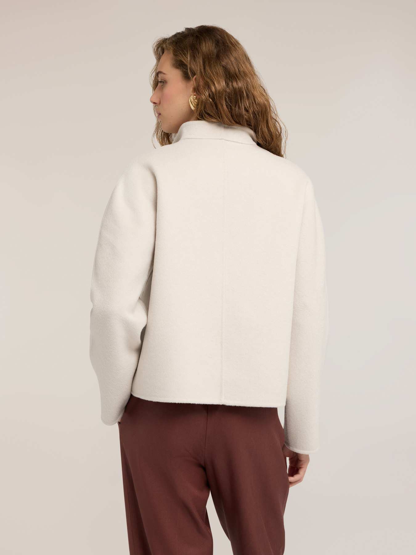 Pea coat with asymmetric closure image number 1