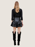 Vestito con gonna effetto pelle image number 1