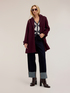 Single-breasted coat in wool-blend drap image number 2