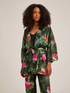 Jungle print satin kimono jacket image number 0