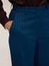 Pinstriped palazzo pants with lurex image number 3