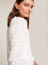 Lace effect cardigan with contrasting borders image number 2