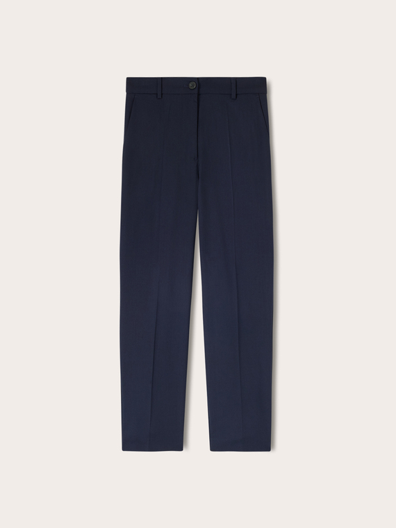 Pantaloni regular in cady