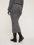 Knitted alpaca blend midi skirt image number 1
