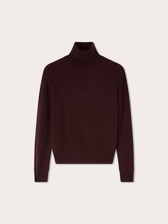 Helanca din cashmere cu detaliu ajour&eacute;