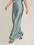Wide-leg trousers with geometric pattern image number 3
