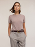 Short-sleeve cashmere sweater image number 1