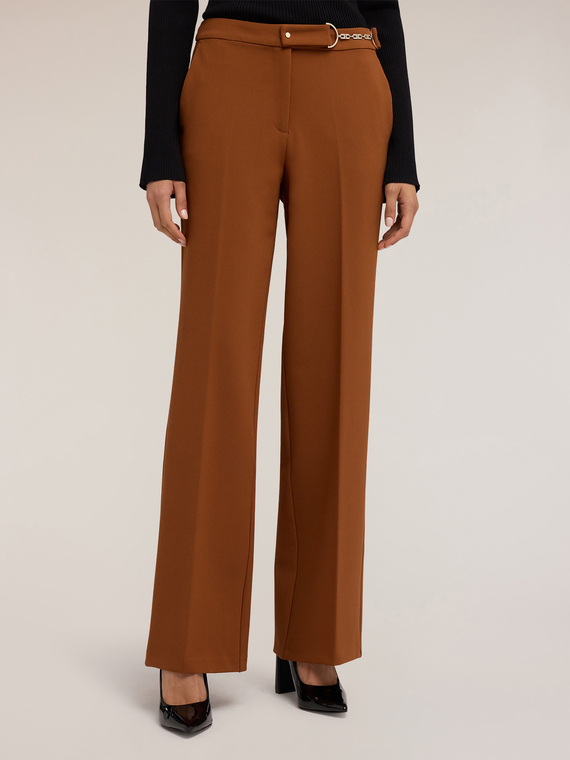 Palazzo-Hose mit Metallschlaufe