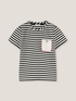 Striped boxy T-shirt with pocket image number 3