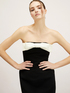 Short bustier dress with jumbo bow image number 3