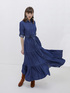 Long chambray chemisier dress image number 0