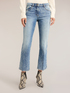 Kick flare jeans in stone washed denim image number 2