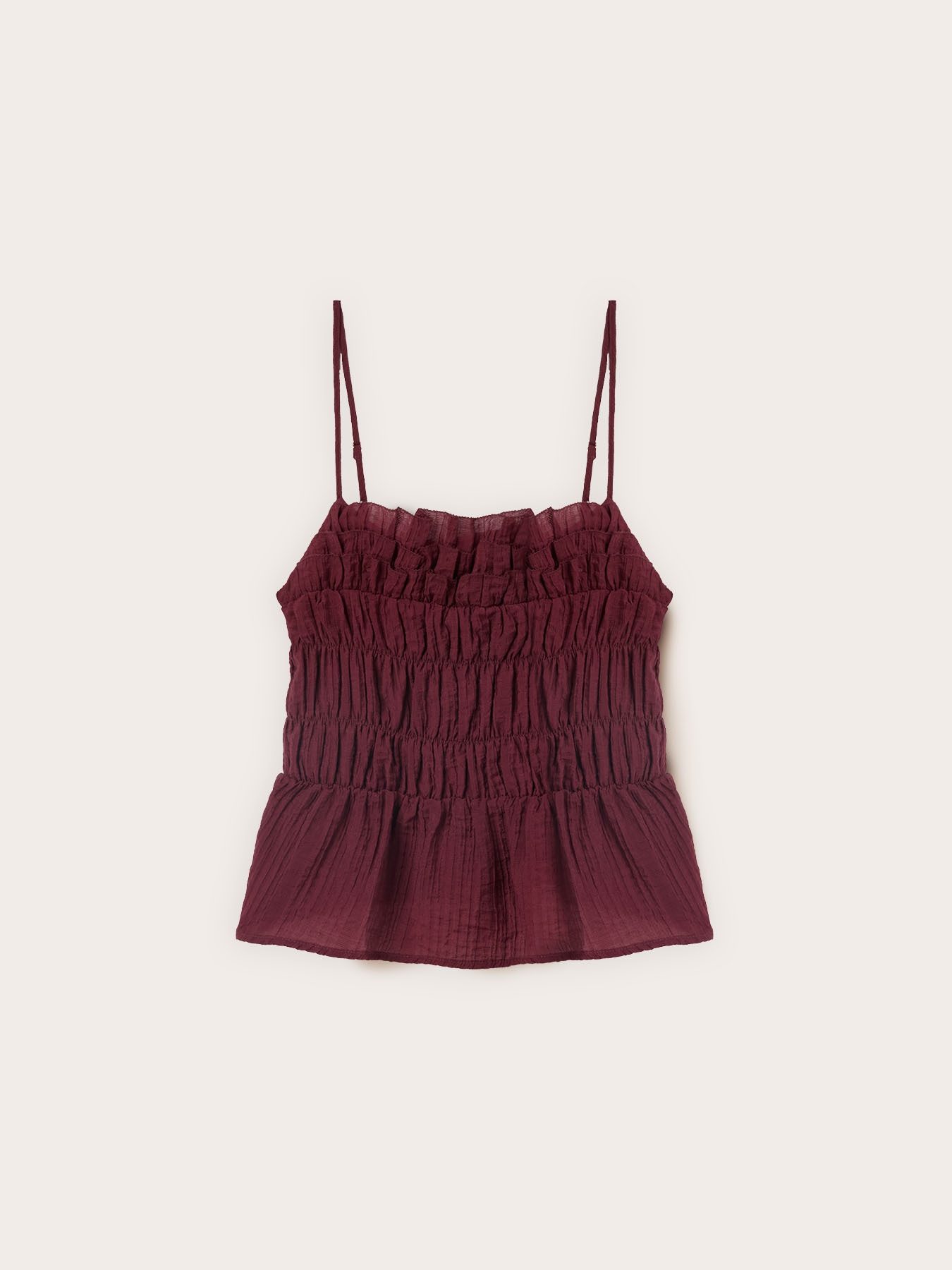 Viscose top with draping and boat neckline image number 4