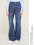 Jeans mit weitem Bein und dunkler Waschung image number 0