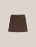 Shorts con risvolto in cotone stretch image number 3