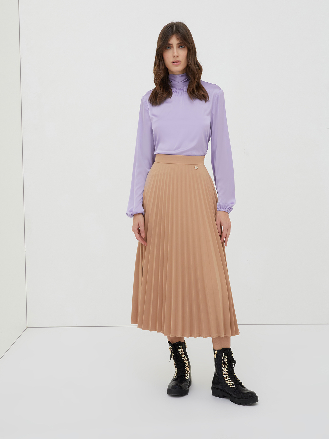 Gonna midi pliss&eacute; image number 0