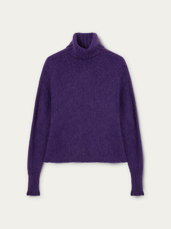 Mohair blend turtleneck sweater