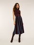 Gonna a righe in maglia lurex pliss&eacute; image number 3