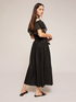 Linen blend midi skirt image number 1