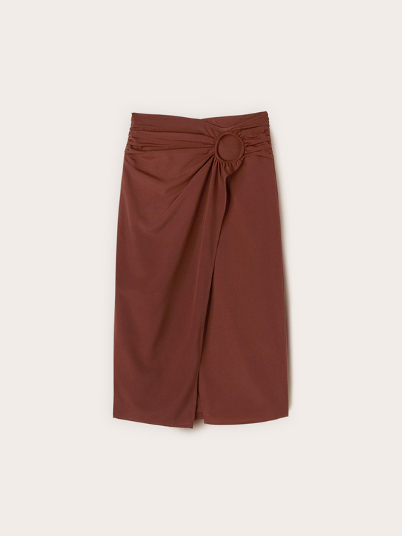 Pencil skirt with draping