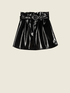 Mini-jupe avec ceinture en vinyle image number 3