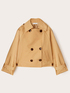 Short double-breasted trench coat image number 4