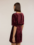 Pleated velvet kimono dress image number 1